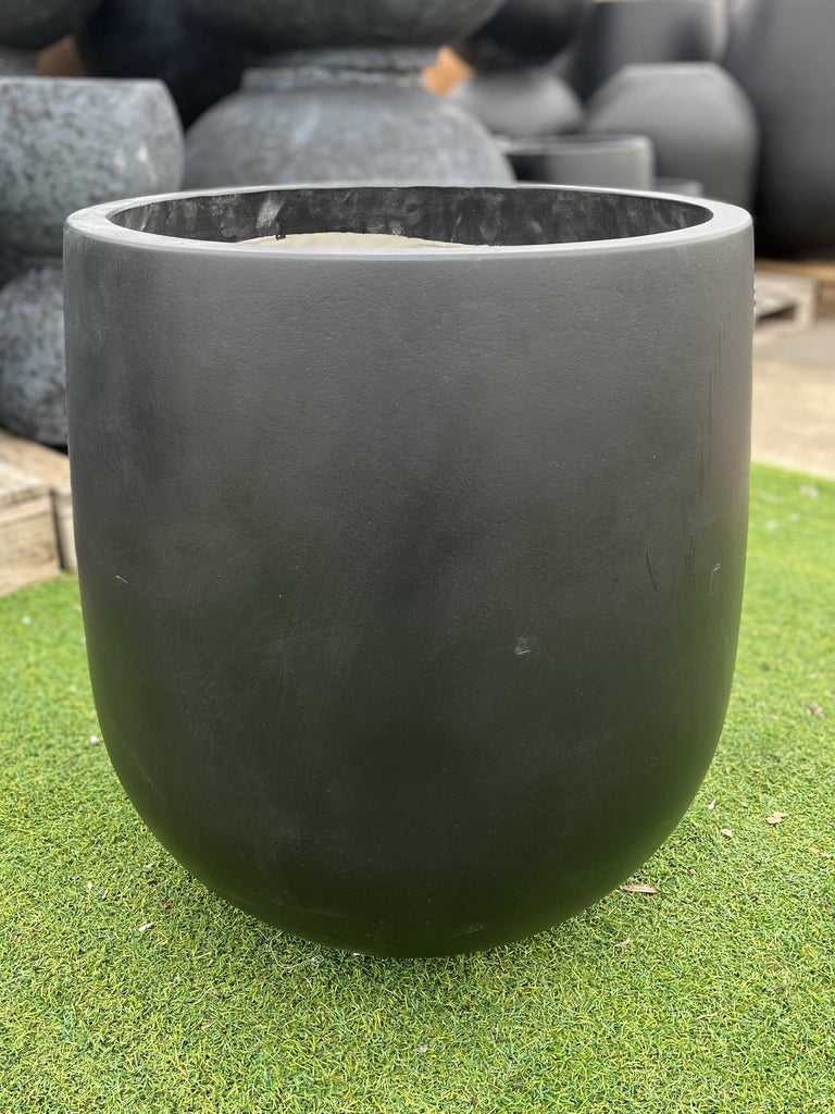 GRC Drum Pot - Smooth Grey