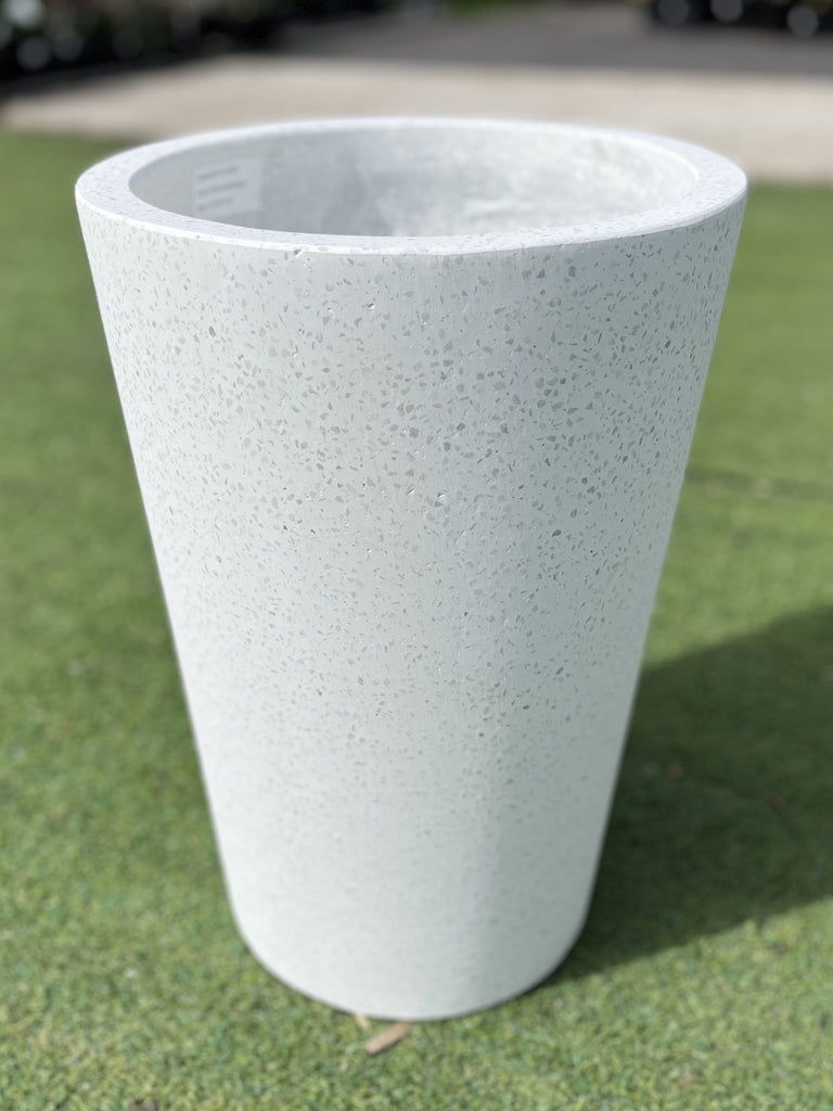 GRC Crucible Pot - White Terrazzo