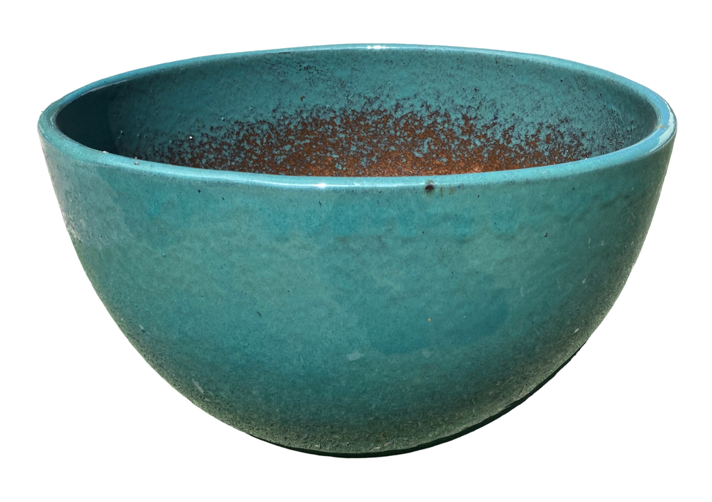 Glazed Lotus Bowl - Copper Chun