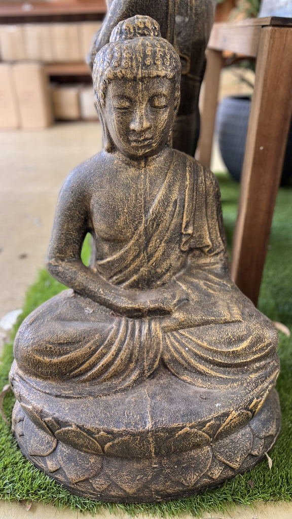 Sitting Buddha Resting Palm