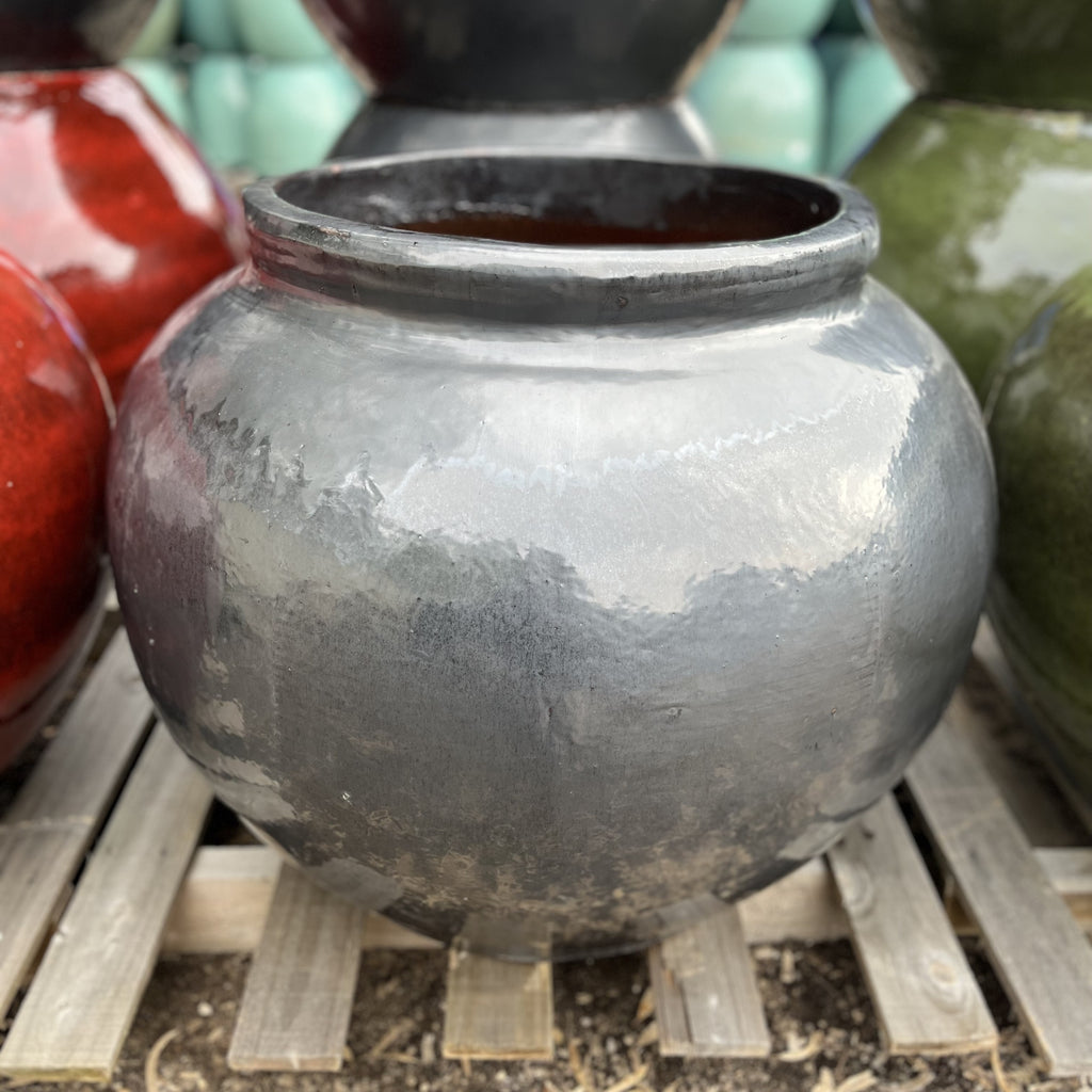 Glazed Chubby Jar (3 Colours)